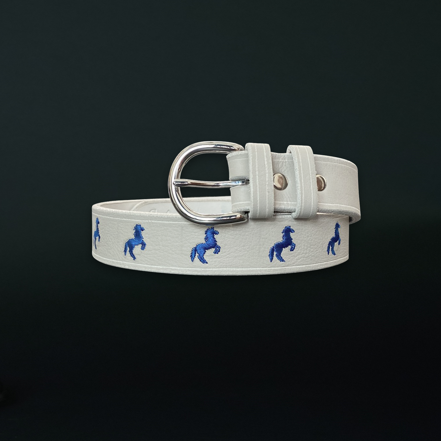 Photo of Handcrafted Leather Polo Belt White, number 2