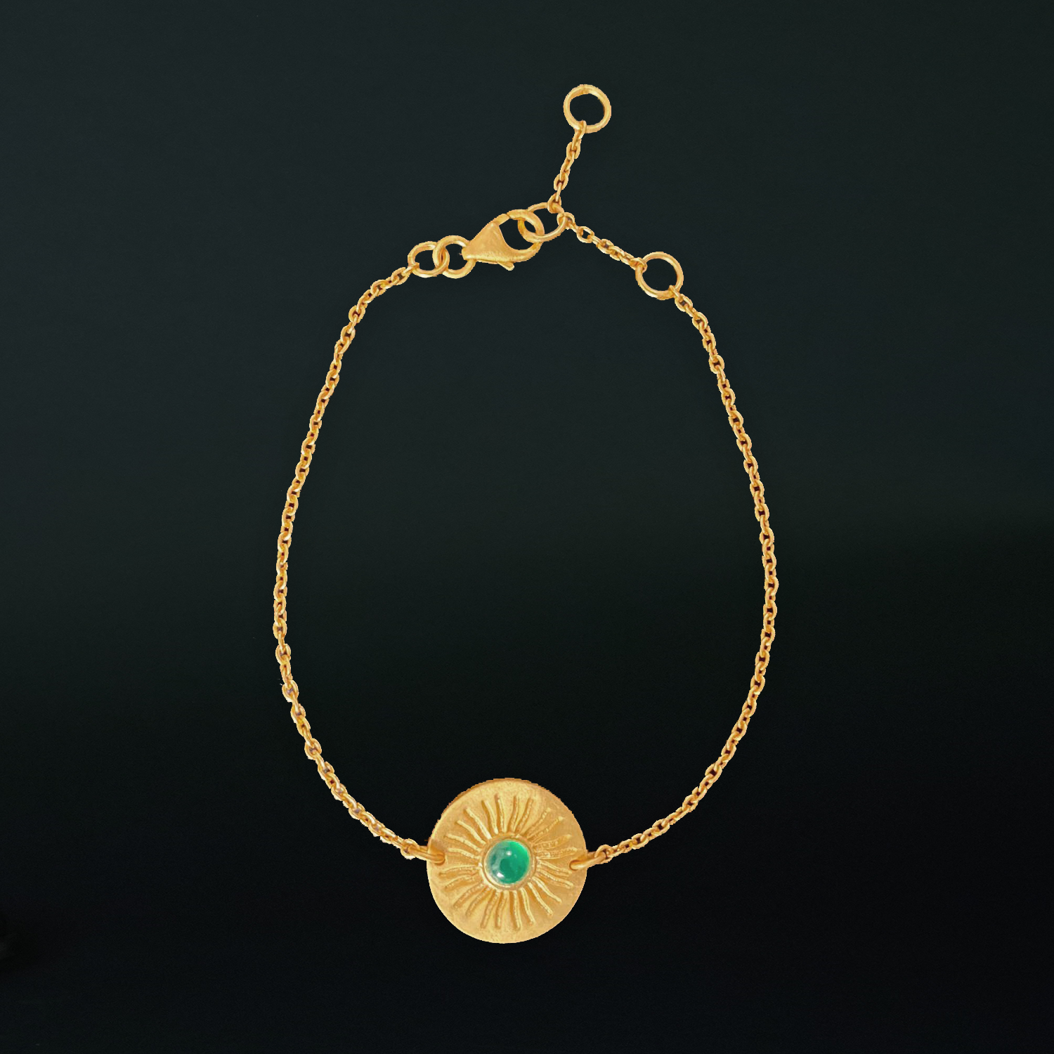 Gold Plated Argentine Sun Bracelet